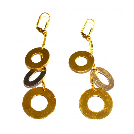 dangling hoop earrings