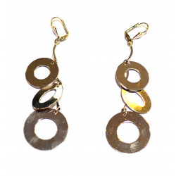 dangling hoop earrings