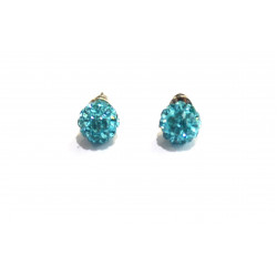 turquoise shamballa earrings