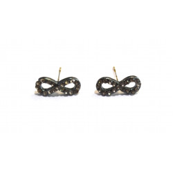 gray infinity earrings