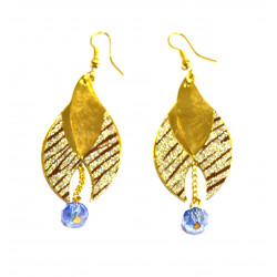 golden beetle earrings