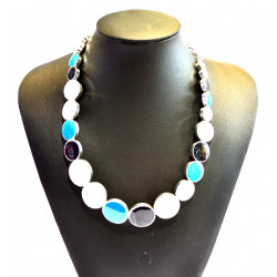 multicolored metal necklace