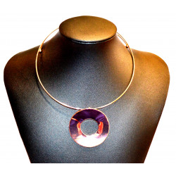 bronze metal choker
