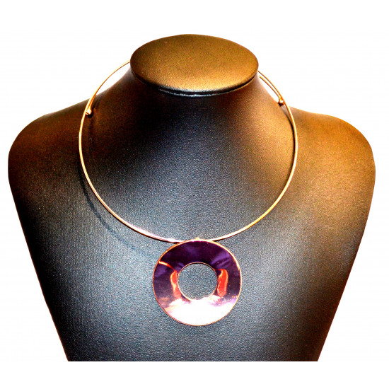 bronze metal choker