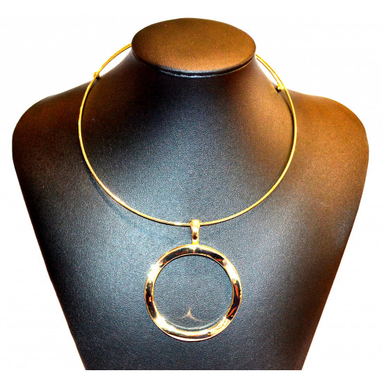 gold metal choker