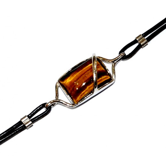 Sterling Silver Tiger's Eye Bracelet
