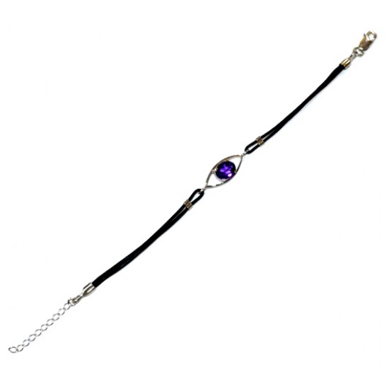 Sterling Silver Amethyst Bracelet