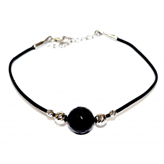Sterling Silver Black Onyx Bracelet
