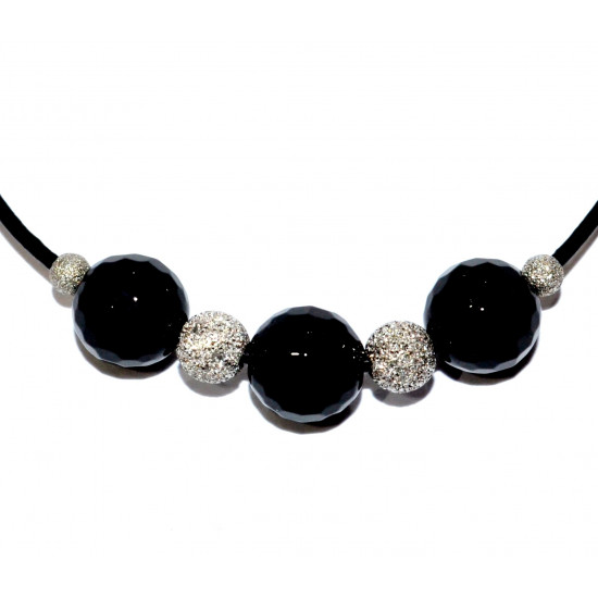 Sterling Silver Black Onyx Bracelet