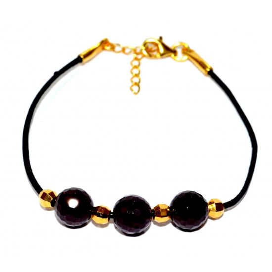 Sterling Silver Garnet Bracelet