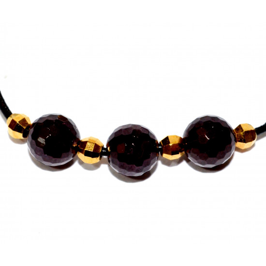 Sterling Silver Garnet Bracelet
