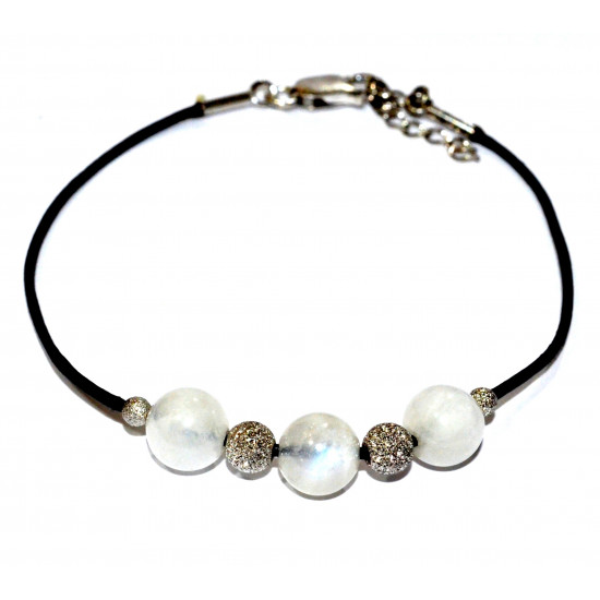 Sterling Silver Moonstone Bracelet