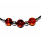 bracelet ambre argent