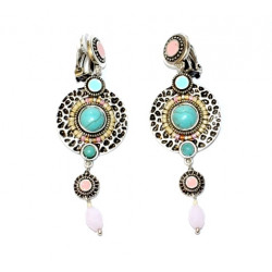 turquoise clip-on earrings