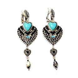 turquoise clip-on earrings
