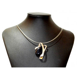 necklace cats eye black