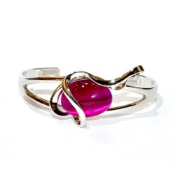 cat eye bracelet fuchsia