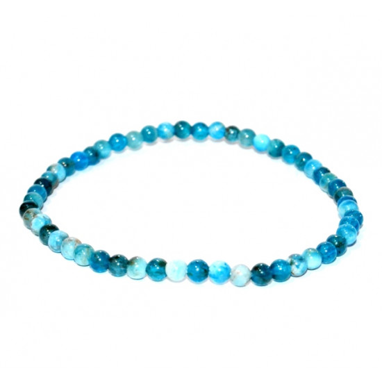 Blue Apatite Bracelet 4mm