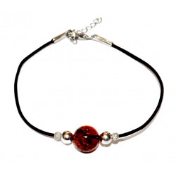 bracelet ambre argent
