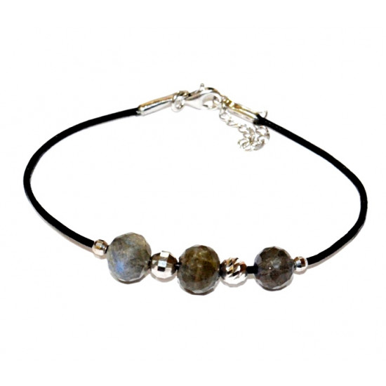 Sterling Silver Labradorite Bracelet