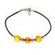 bracelet ambre argent