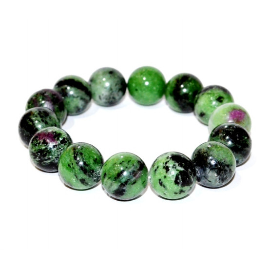 Ruby Zoisite Bracelet 14mm