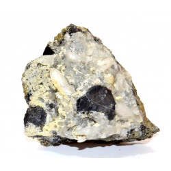 quartz, galena and pyrite