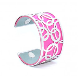 Bracelet 40mm Pink/Silver