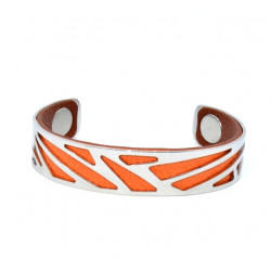 Bracelet 14mm orange / brown