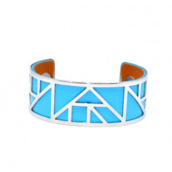 Bracelet 25mm blue / brown
