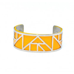 Bracelet 25mm yellow / silver
