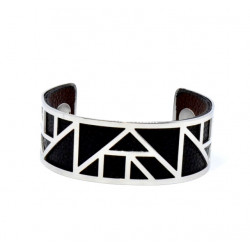 Bracelet 25mm brown / black