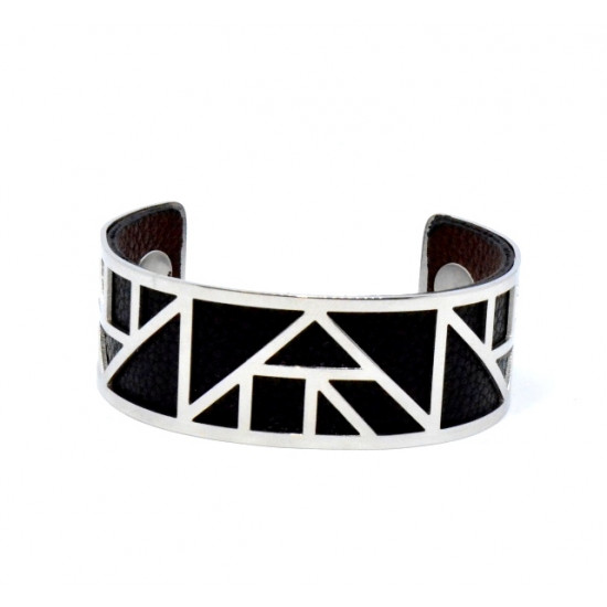 Bracelet 25mm brown / black
