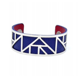 Bracelet 25mm blue / fuchsia