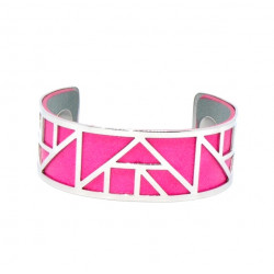Bracelet 25mm Pink / Silver
