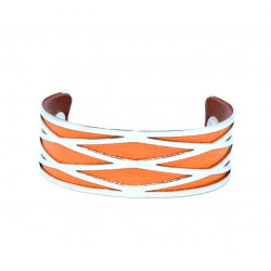Bracelet 25mm brown / orange