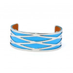 Bracelet 25mm blue / brown