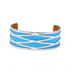 Bracelet 25mm blue / brown
