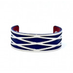 Bracelet 25mm blue / fuchsia