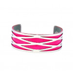 Bracelet 25mm Pink / Silver