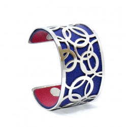 Bracelet 40mm Blue/Fuchsia