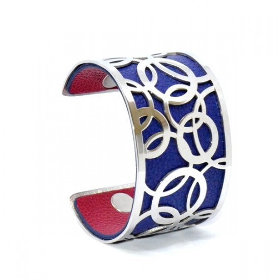Bracelet 40mm Blue/Fuchsia