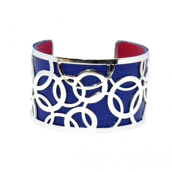 Bracelet 40mm Blue/Fuchsia