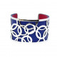 Bracelet 40mm Blue/Fuchsia