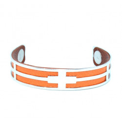Bracelet 14mm orange / brown