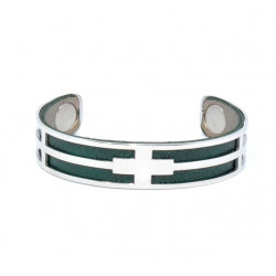 Bracelet 14mm green / silver