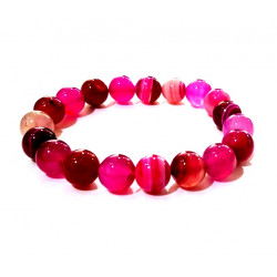 Pink Agate Bracelet 10mm