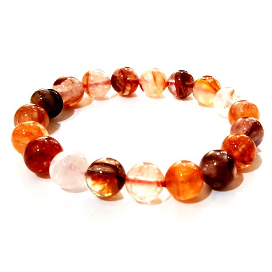 Red Hematoid Quartz Bracelet 10mm