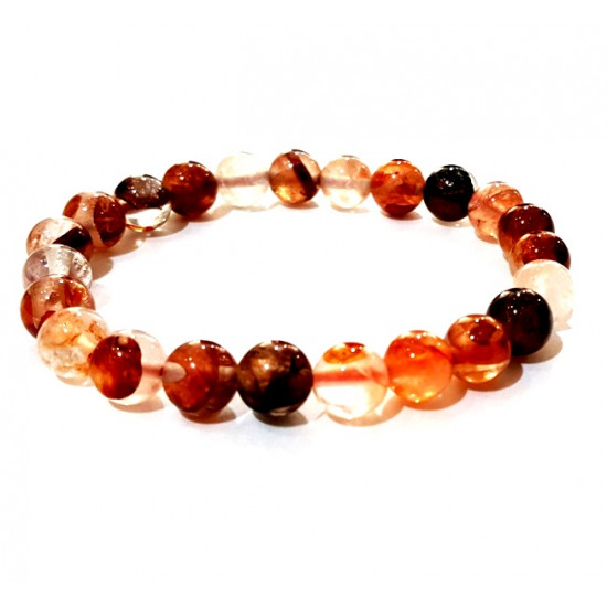 Red Hematoid Quartz Bracelet 8mm