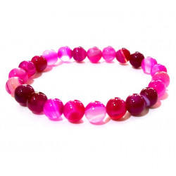 Pink Agate Bracelet 8mm